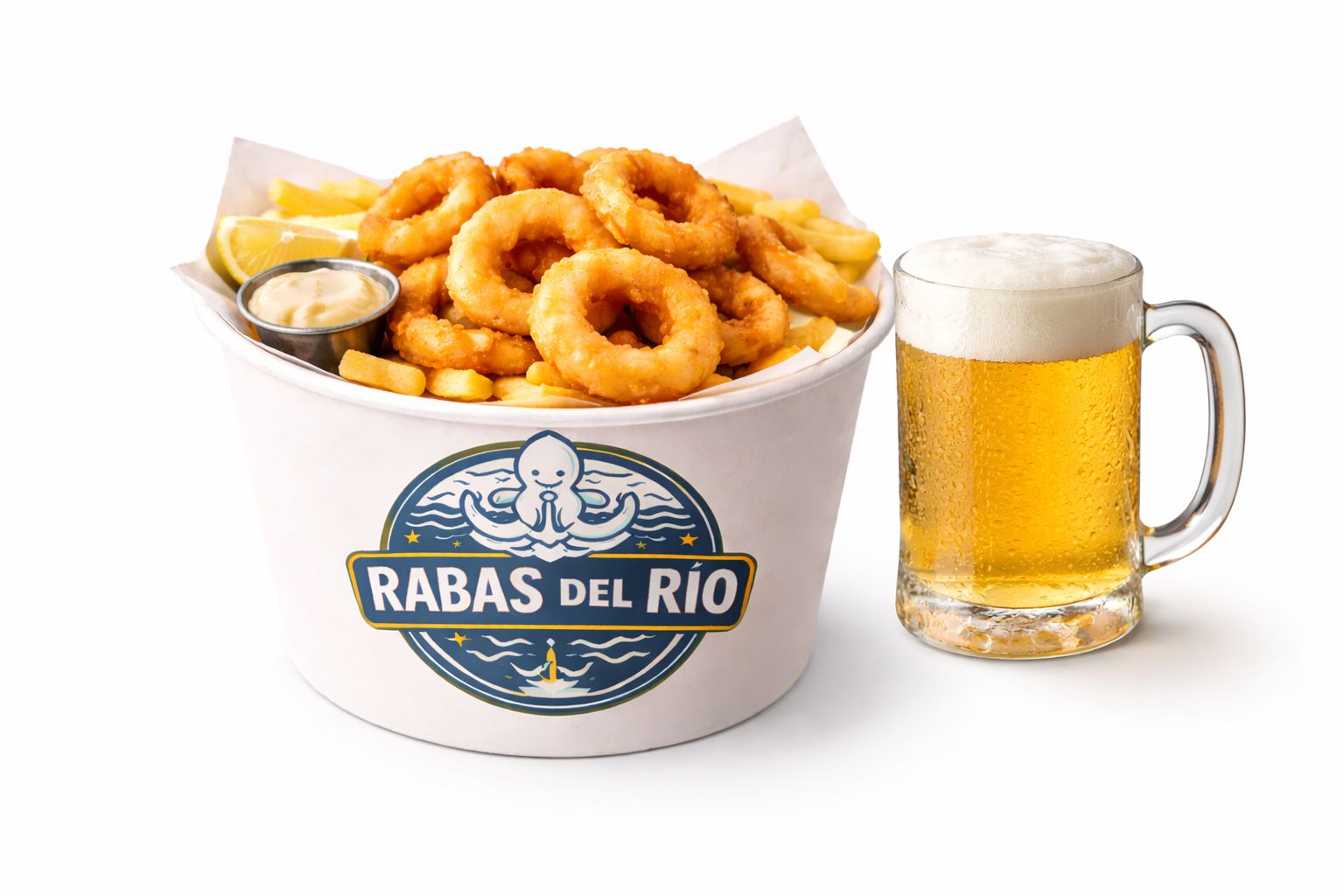 RABAS + PAPAS + CERVEZA