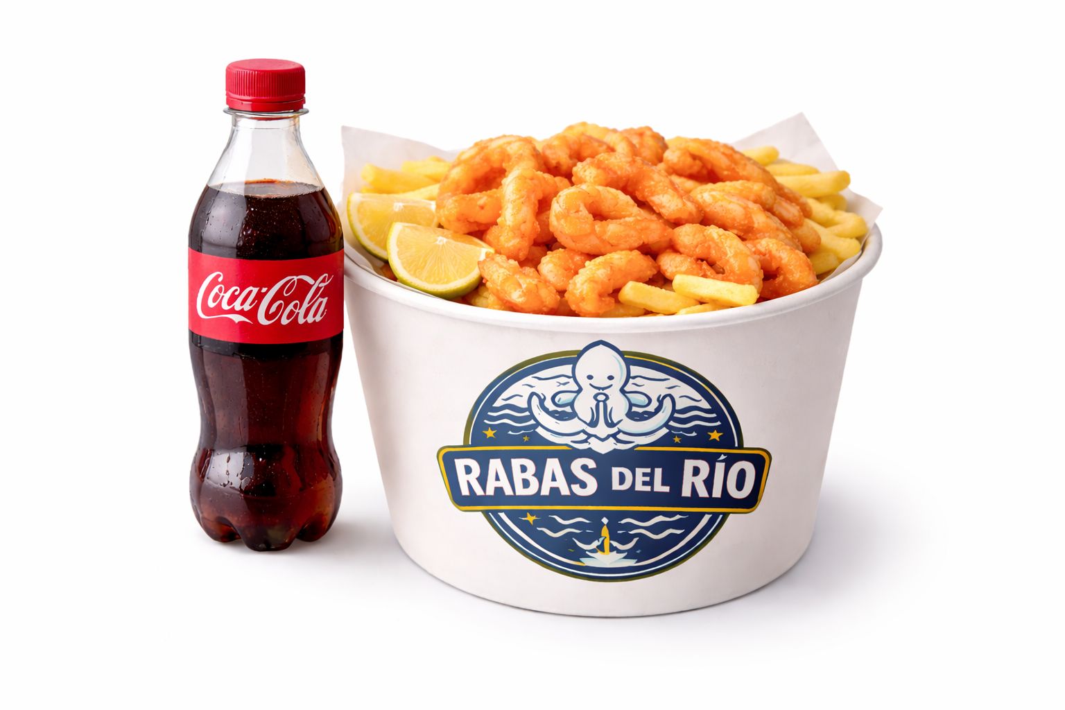 LANGOSTINOS +PAPAS + GASEOSA